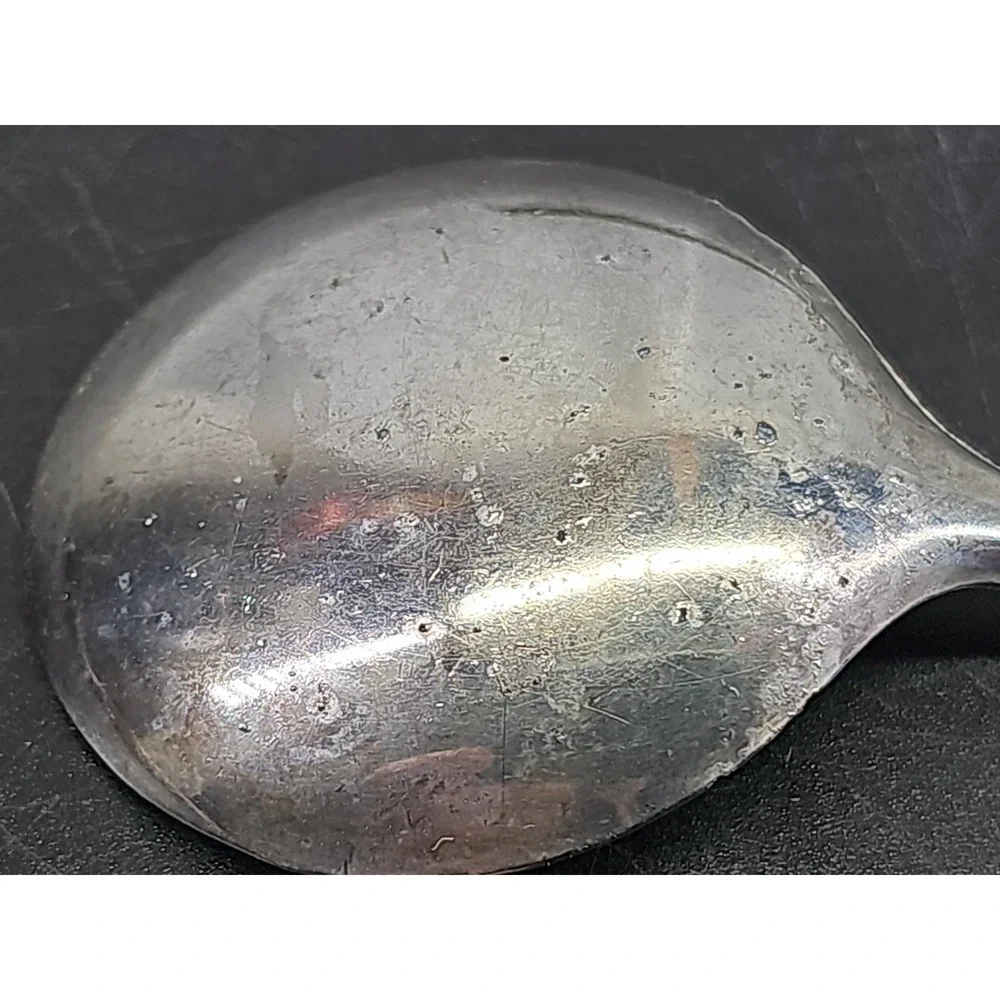 Vintage EALES 1779 Silver Plated Small Soup Spoon  - Made in Italy - 6 inches